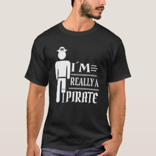 T-shirt Je Suis Vraiment Un Pied Pirate Amputé En Fauteuil