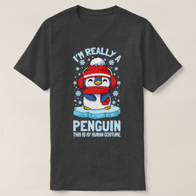 T-shirt Je Suis Vraiment Un Pingouin6 (Design devant)
