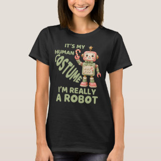 T-shirt Je suis vraiment un robot, Robots festifs Noël