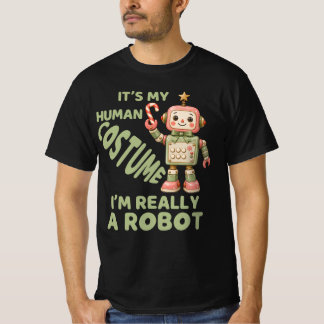 T-shirt Je suis vraiment un robot, Robots festifs Noël