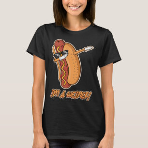T-shirt Je suis Wiener Dabbing Lunettes de soleil Hotdog H