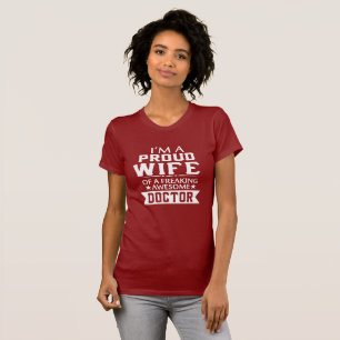 T-shirt Je suis WIFE de DOCTEUR FIER