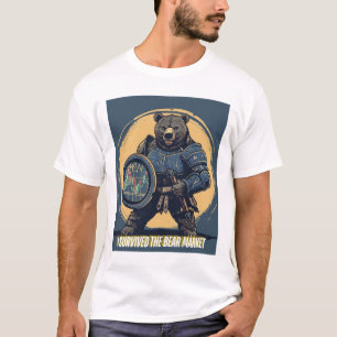 T-shirt Je survivais au marché baissier – Guerrier financi