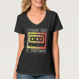 T-shirt Je T'Ai Fait Un Mixtape Cassette Tape 80s Music Re