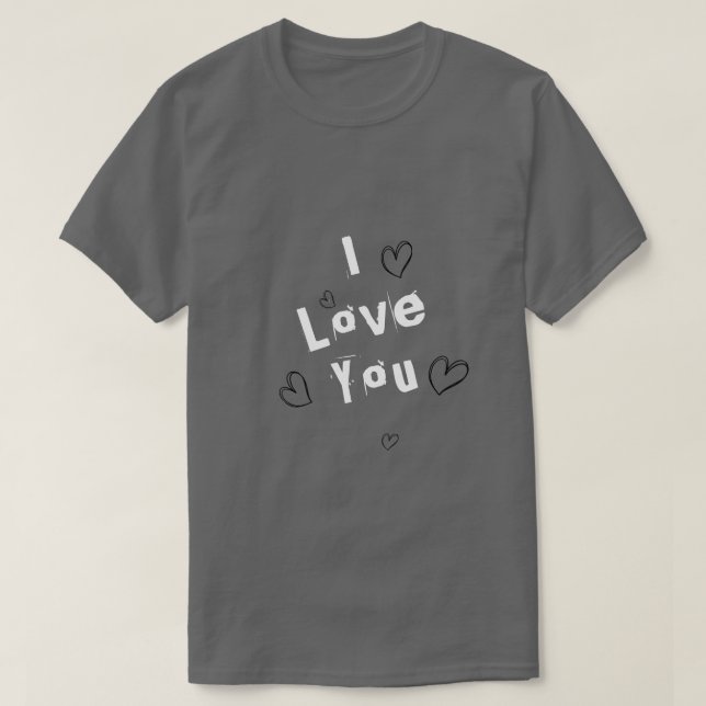 T-shirt Je t'aime (Design devant)