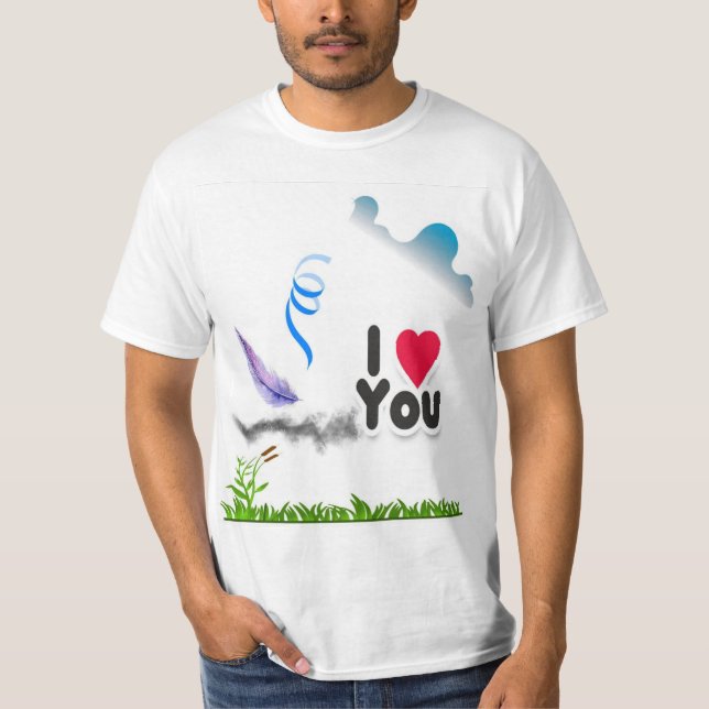 T-shirt Je t'aime (Devant)