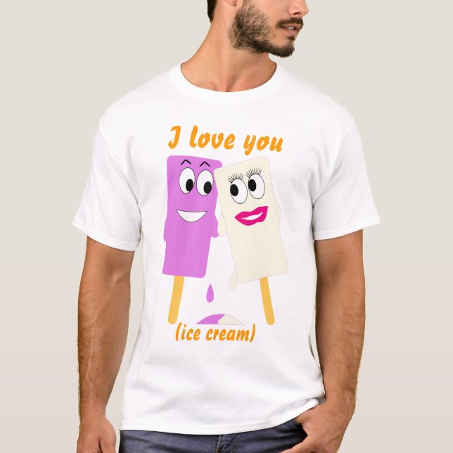 T-shirt Je t'aime (Devant)