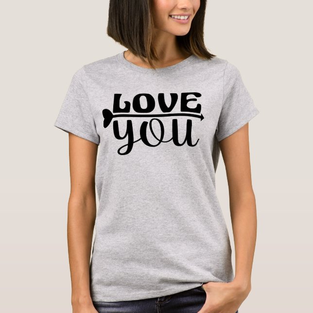 T-SHIRT JE T'AIME. (Devant)