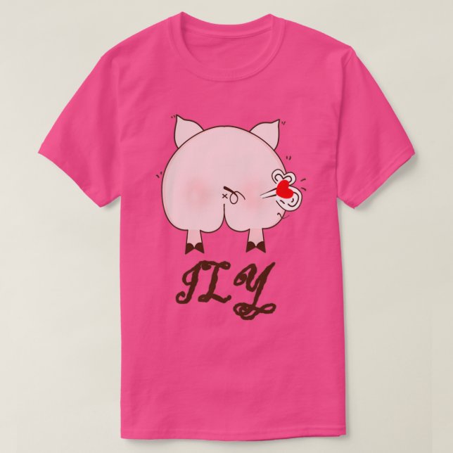 T-shirt je t'aime (Design devant)