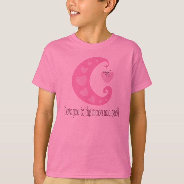 T-shirt Je t'aime à la lune (Devant)