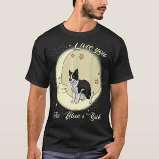 T-shirt Je T'Aime À La Lune Et À L'Arrière-Frontière Colli