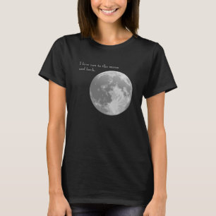 T-shirt Je t'aime à la lune et au dos