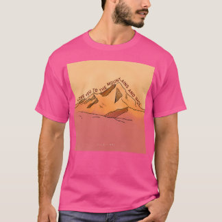T-shirt Je T'Aime À La Montagne Et À L'Arrière - Extérieur