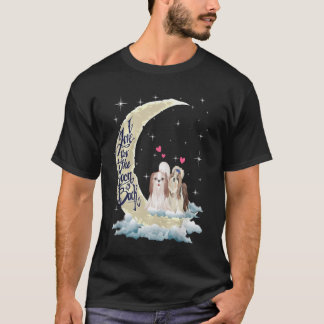 T-shirt Je T'Aime À Moon Shih Tzu 01