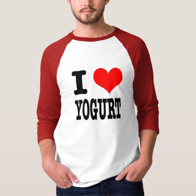 T-SHIRT JE T'AIME (AIME) YAOURT (Devant)