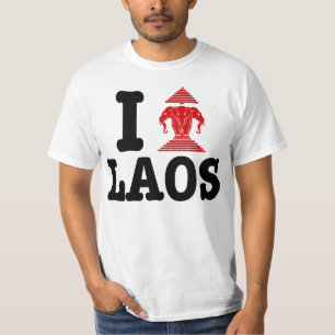 T-shirt Je t'aime (Amour) Laos