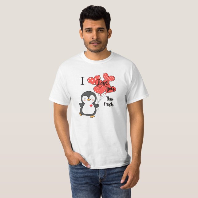 T-shirt Je t'aime autant (Devant entier)