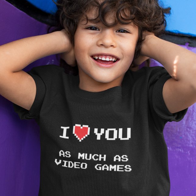 T-shirt Je T'Aime Autant Que Jeux Vidéo | Funny Gaming T (Créateur téléchargé)