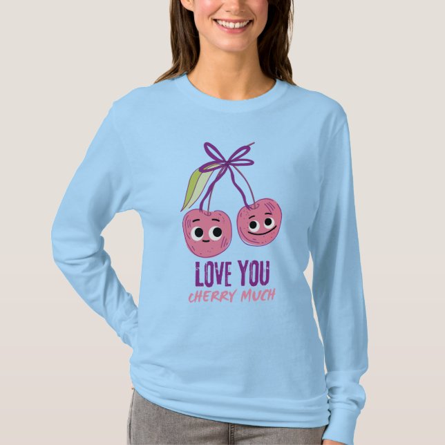 T-SHIRT JE T'AIME BEAUCOUP CHERRY (Devant)