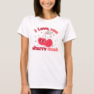 T-shirt Je T'Aime Beaucoup Cherry