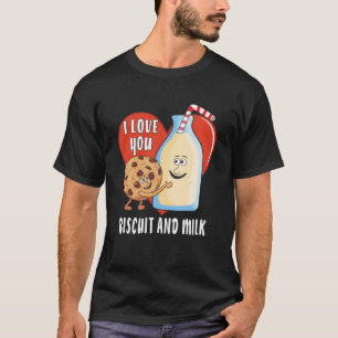 T-shirt JE T'AIME BISCUIT ET LAIT Biscuit Amis