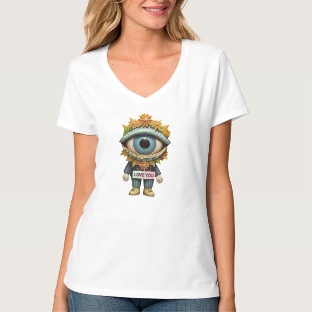 T-shirt JE T'AIME - Conception de petite personne (Devant)