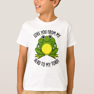 T-shirt Je T'Aime De Ma Tête À Mon Toad Drôle Animal Pun