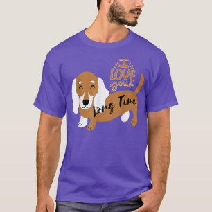T-shirt Je t'aime depuis longtemps, amateur de chien sauci