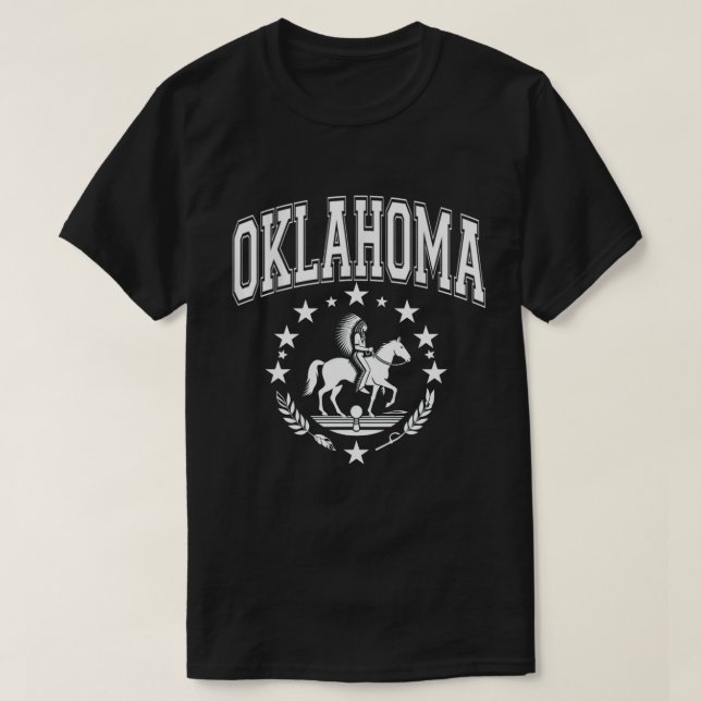 T-shirt Je t'aime en Oklahoma (Design devant)