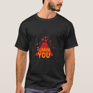 T-shirt Je t'aime énormément Amour de volcan