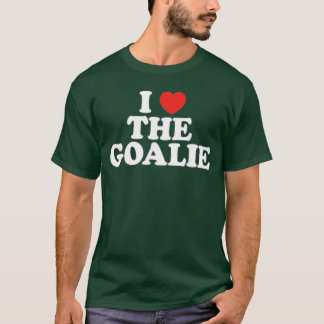 T-shirt Je t'aime Gardien de but Cœur Football Hockey Spor