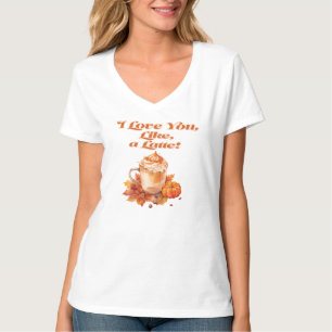 T-shirt "Je t'aime, genre, un latte"