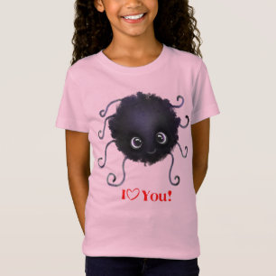 T-Shirt "Je T'Aime !" Jolie araignée d'Halloween