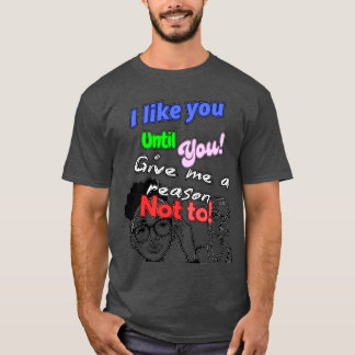 T-shirt Je T'Aime Jusqu'À |
