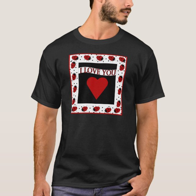 T-shirt Je T'Aime, Ladybugs (Devant)