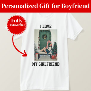 T-shirt Je T'aime Ma Copine Photo Bella Canvas Tee