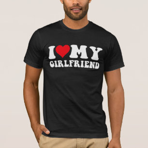 T-shirt Je t'aime ma copine tee, j'aime ma copine