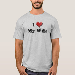 T-shirt Je t'aime ma femme pour la Saint-Valentin de mon m