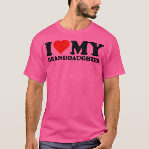 T-SHIRT JE T'AIME MA PETITE-FILLE MES PETITS-ENFANTS PETIT