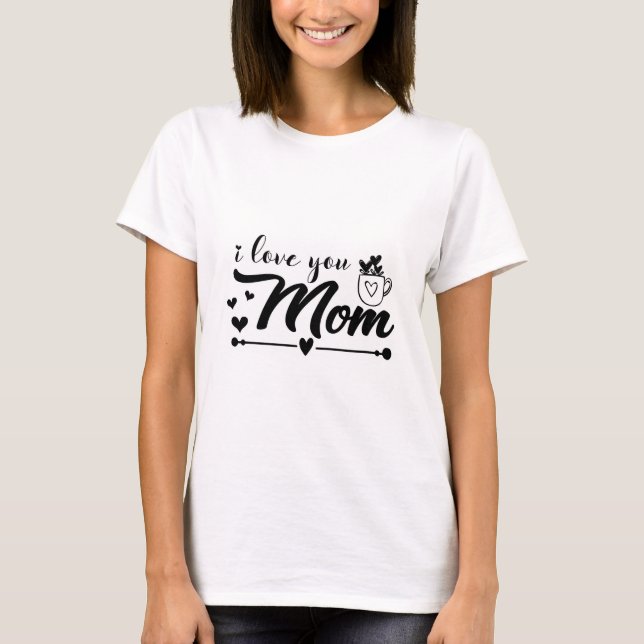 T-shirt Je t'aime maman (Devant)