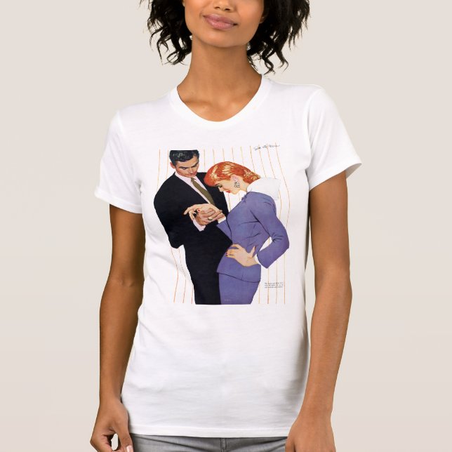 T-shirt Je t'aime, maman Girl (Devant)