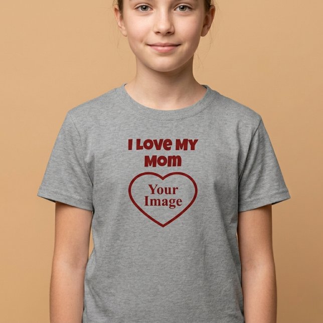 T-shirt Je T'aime Maman Photo (Créateur téléchargé)