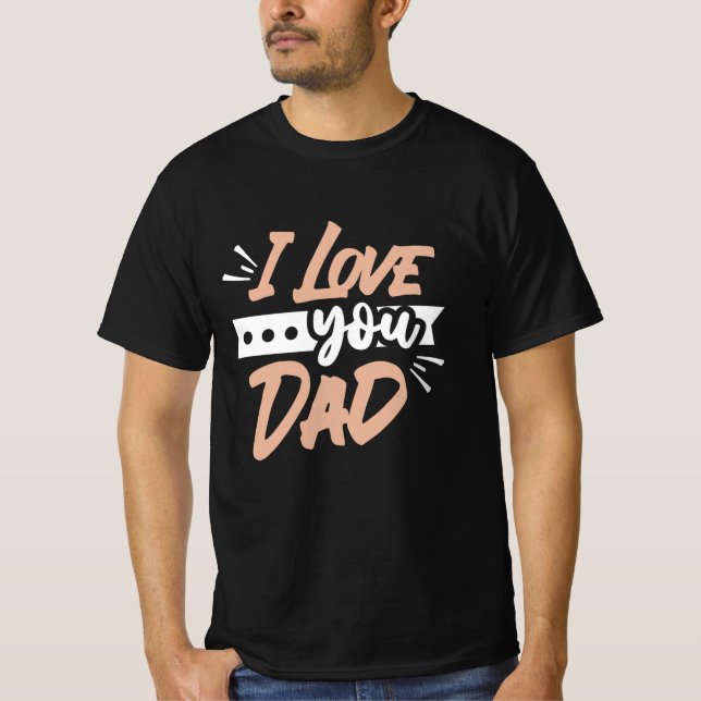 T-shirt Je t'aime papa (Devant)