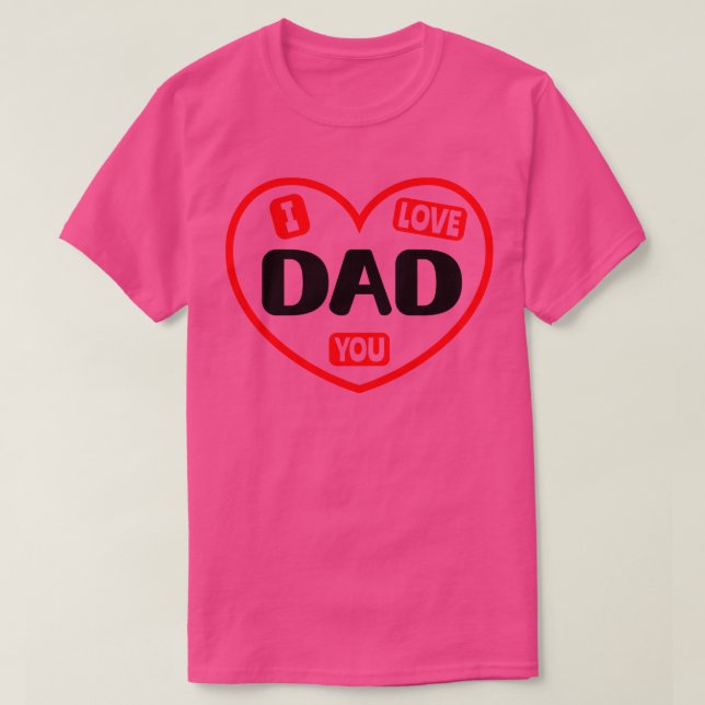 T-shirt Je t'aime papa 1 (Design devant)