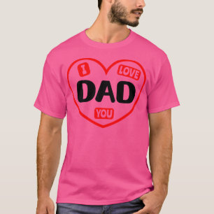 T-shirt Je t'aime papa 1