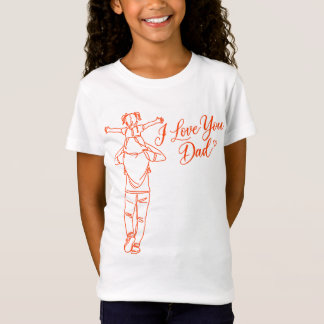 T-shirt 'Je t'aime papa' - Cadeau mignon pour père