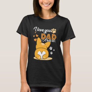 T-shirt Je T'Aime Papa Un Trou Lot Chat Papa Fête Du Père
