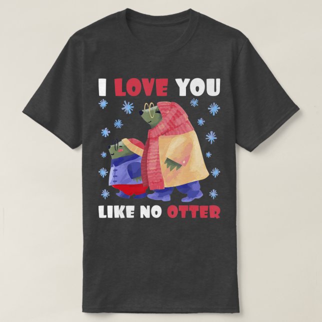T-shirt Je t'aime pas de Otter - 1 (Design devant)