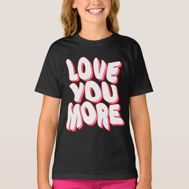 T-Shirt JE T'AIME PLUS (Devant)