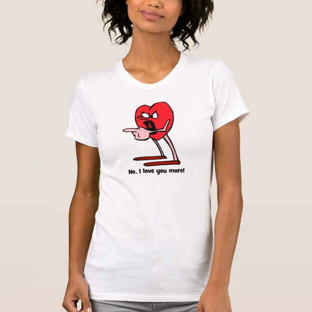 T-shirt Je t'aime plus pour des couples (Devant)